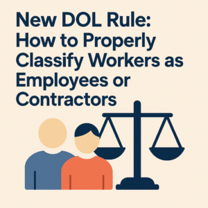New DOL Rule How to Properly Classify Workers as Employees or Contractors